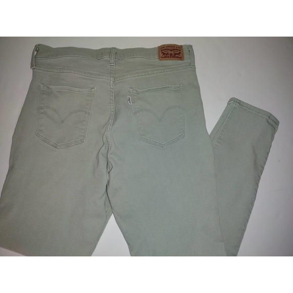 Levis Classic Jeans Womens Stretch Denim Light Green W30L30 - Picture 3 of 5